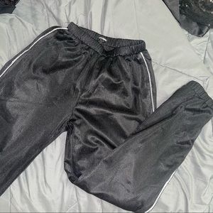 Fashion nova side stripe lace joggers